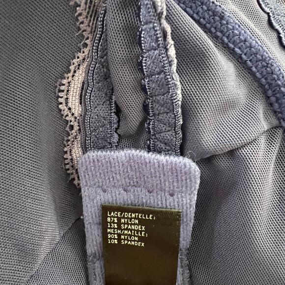 Free Press Lace Halter Ombré Soft Bra Bralette Aqua Blue Purple - Picture 6 of 6